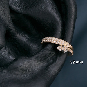 16G naadloze kubusslang / 316L chirurgisch staal / helix kraakbeenpiercing piercing / clickerring / neusring / tragusring / goud (4)