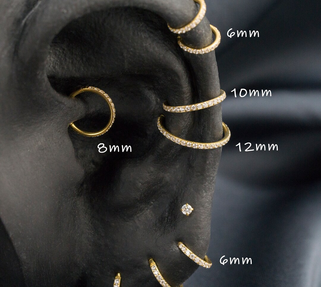 16G 20G Surgical Steel Hoop Earrings: Hypoallergenic Cartilage Piercing ...