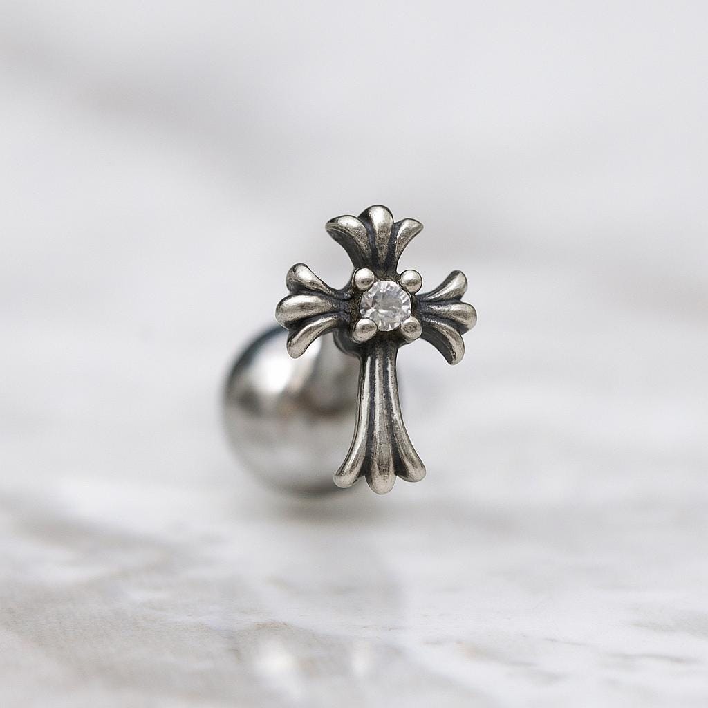 Chrome Heart Piercing - Etsy