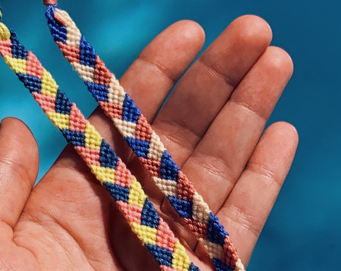 Handmade Friendship Bracelet- Braided Stitch