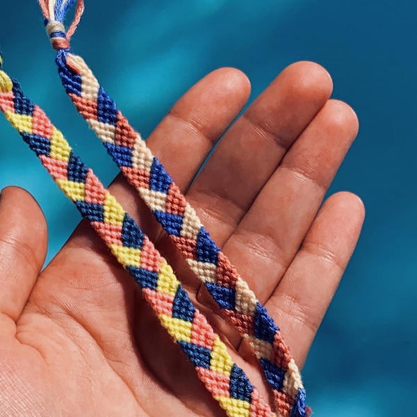 Handmade Friendship Bracelet- Braided Stitch