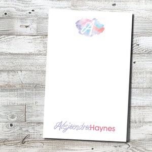 Personalized Notepad, Personalized Stationery, Stationary, Writing Paper, Custom Notepad, Writing Pad, Calligraphy Note pad