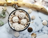 Wooden balls wooden ball wooden bead engraved engraved wooden balls heart