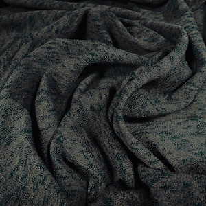 Hacci slub stretch spandex jersey fabric, per metre - green