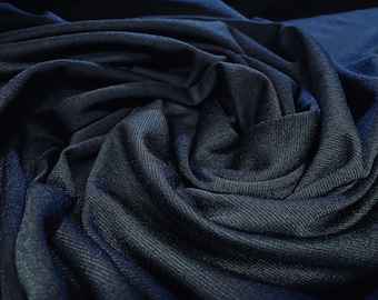 Ponte Roma  double jersey knit dress fabric, per metre - navy