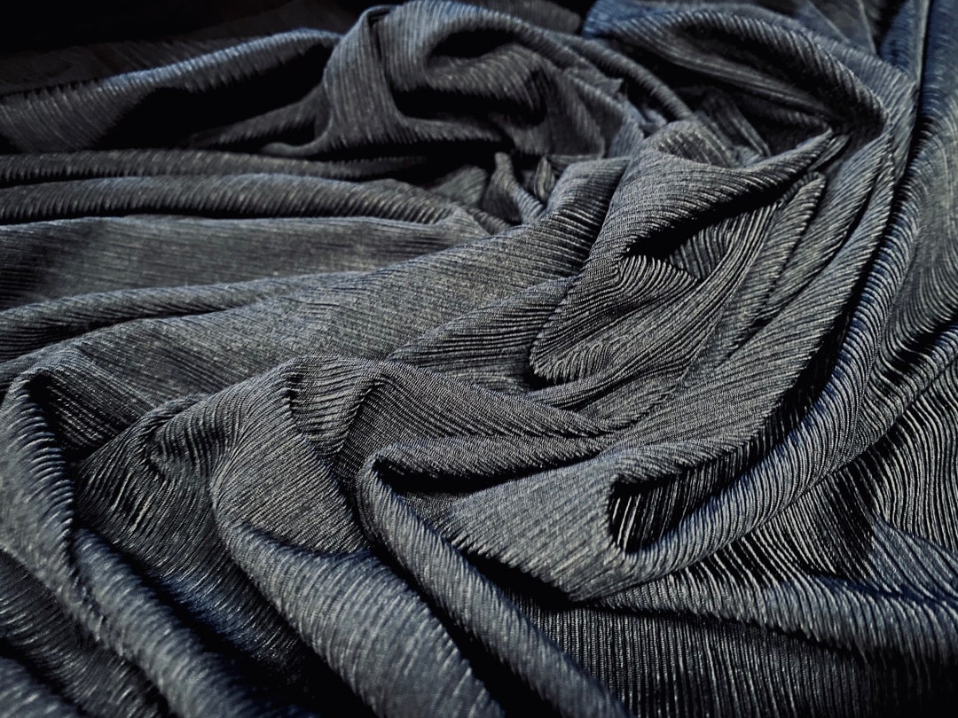 Slinky Spandex Rib Jersey Knit Stretch Dress Fabric, per Metre