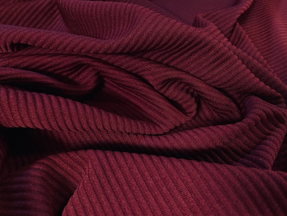 Ottoman Rib Stretch Jersey Fabric , per Metre Stone -  Canada