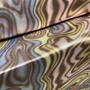 Silky Stretch charmeuse satin dress fabric, per metre - multicolour swirl print