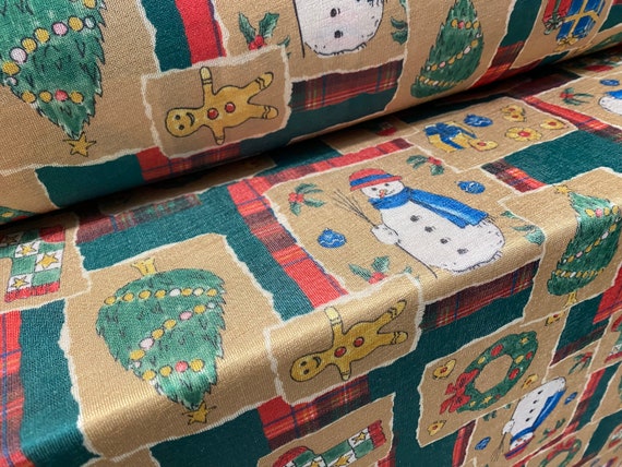 Christmas jersey knit fabric discount