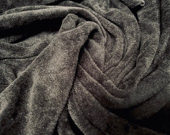 Super soft cuddle fleece fabric, per metre - black