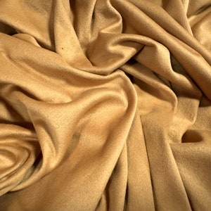 Wildlederimitat Jersey Stoff, Meterware - Uni - Charcoal Grau