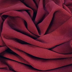 Fine Ottoman rib Stretch jersey fabric , per metre - raspberry