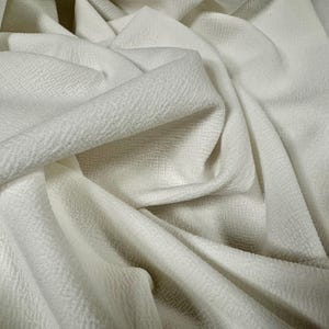 Super Scuba Spandex Jersey Stoff, Meterware - Uni - Ivory