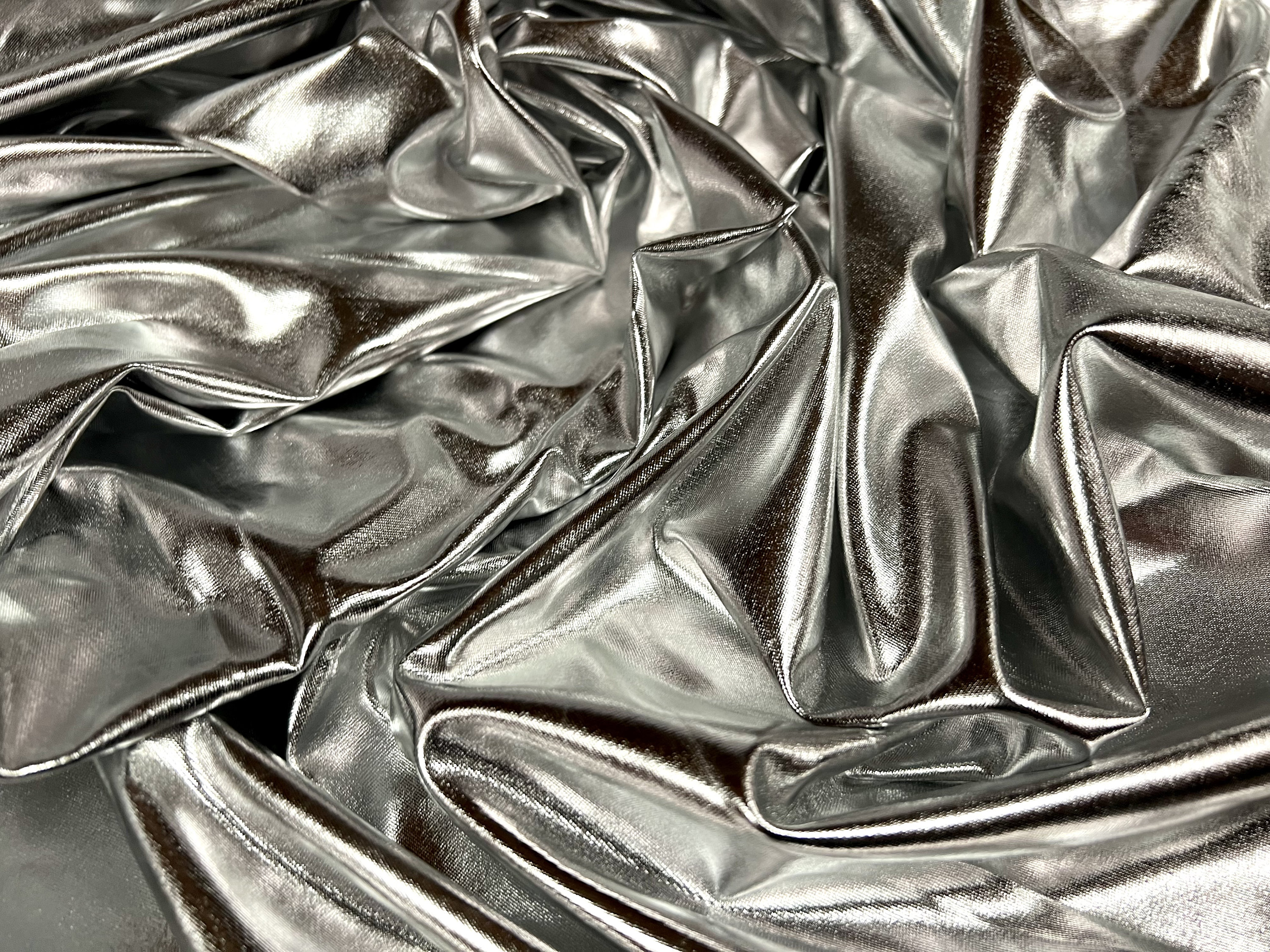 Lamé Stretch Spandex Jersey Fabric per Metre Silver Etsy UK