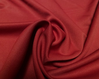 Marcella Scuba Spandex Jersey Stretch Fabric, Per Metre - Tile red