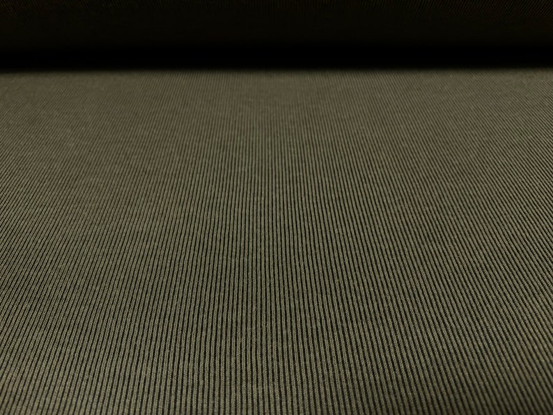 Powder Rib Color Powder Touch Spandex Rib Jersey Fabric, per Metre - Plain - Khaki Green ...