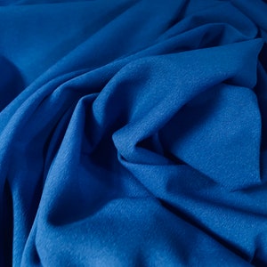 Scuba crepe stretch neoprene style double jersey fabric, per metre - royal blue