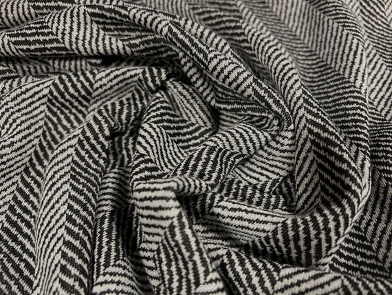 Soft Jacquard Stretch Double Jersey Knit Fabric, per Metre