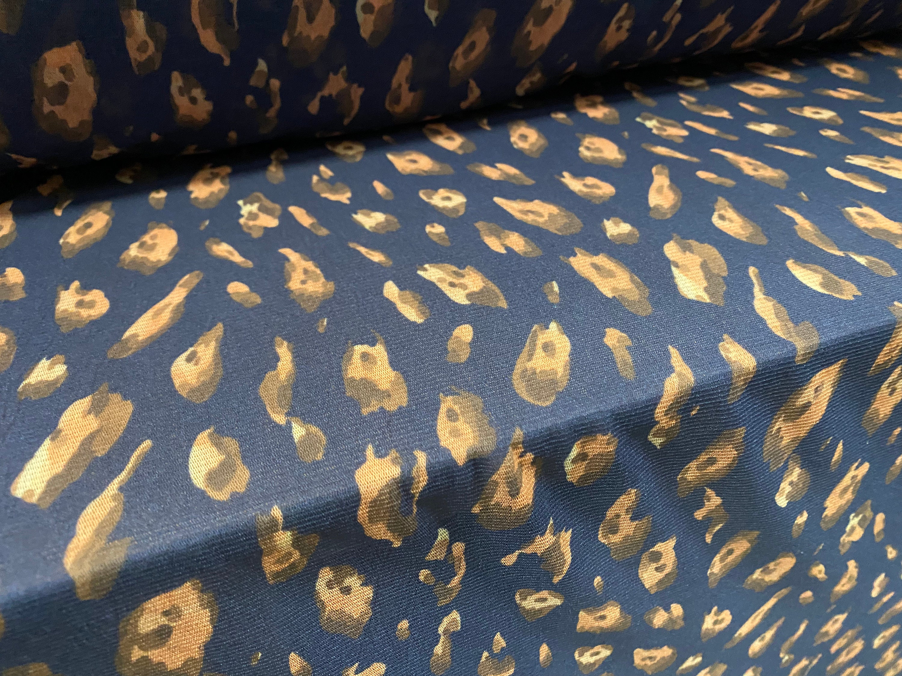 Helenca Thread Stretch Helenca Mesh Fabric, Sheer, per Metre - Distressed Leopardskin ...