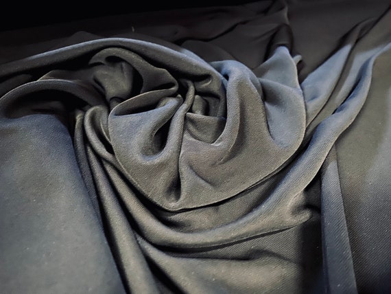 Powder Touch French Crepe Dress Fabric, per Metre - Black - Etsy