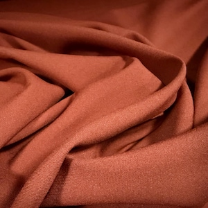 Burlington weave fashion fabric, per metre - plain - smoked paprika image 1