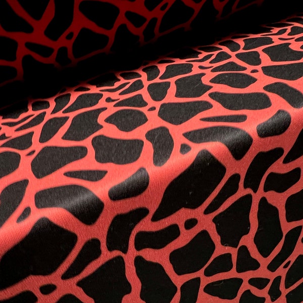 Black Giraffe Print Fabric - Etsy