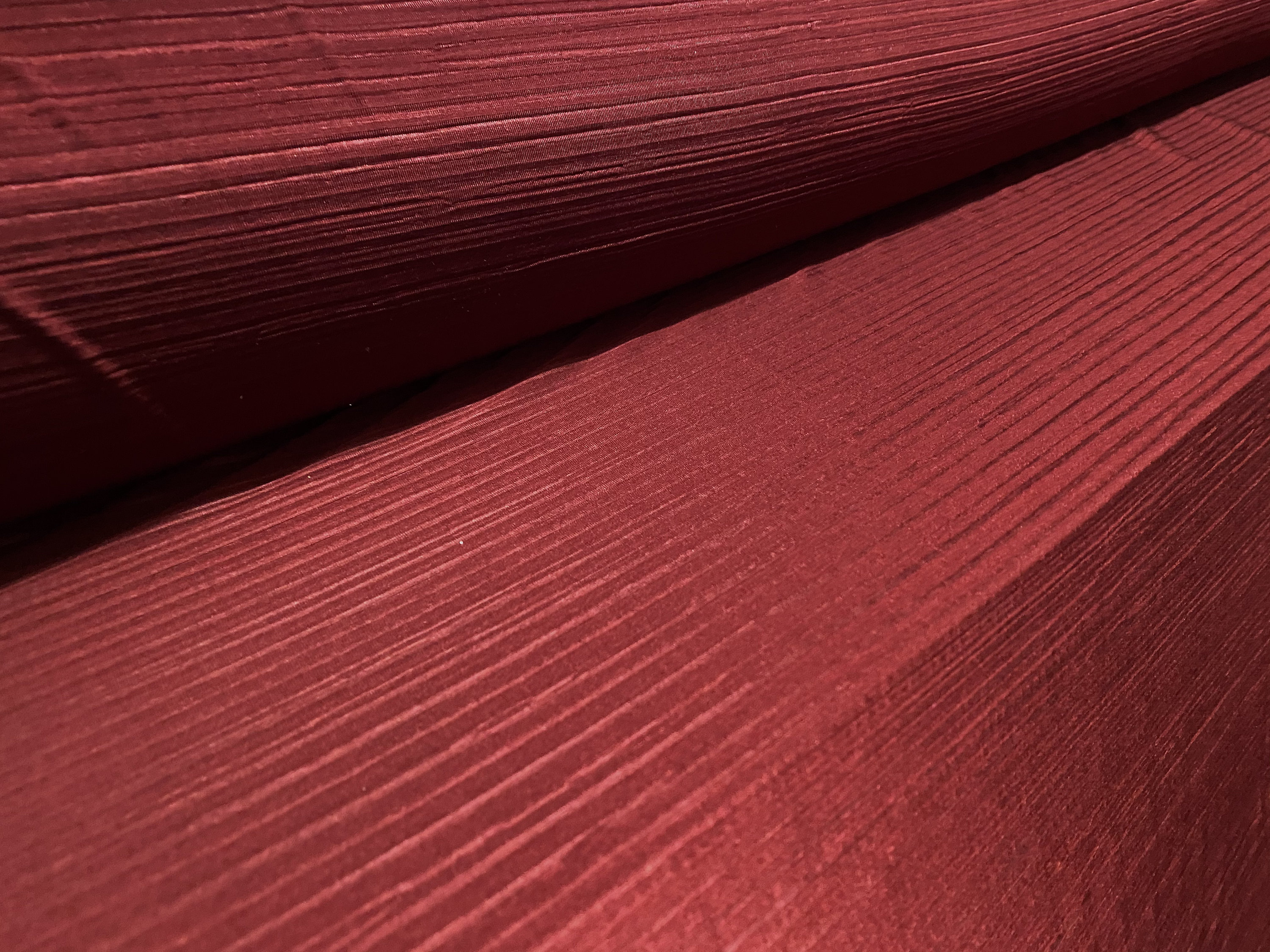 Plissé pleated dress fabric with elastane per metre wine Etsy