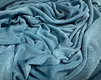 Slinky Stretch spandex jersey fabric, per metre - plain - blue haze