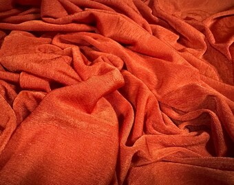 Slinky Stretch spandex jersey fabric, per metre - plain - orange