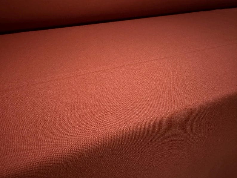 Burlington weave fashion fabric, per metre - plain - smoked paprika image 2