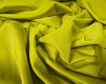 Swimwear stretch spandex jersey fabric, per metre - plain - lime green