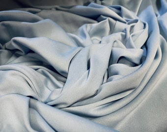 Single jersey polyester fabric - 60 inches wide - plain - Light  blue