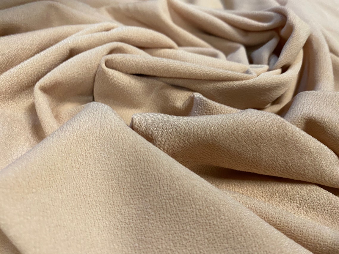 Scuba crepe Lycra jersey fabric per metre skin tone Etsy