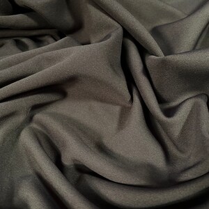 Scuba stretch spandex dubbele jersey in neopreenstijl, per meter - effen - schoolgrijs