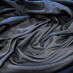 Navy blue ‘Wool-touch’ suiting & trouser fabric, per metre