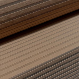 Ottoman rib burnout stripe jersey fabric , per metre - plain - biscuit
