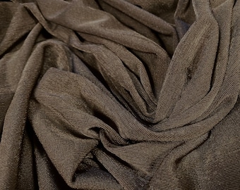 Slinky Lycra extensible Tissu Jersey par mètre-Stone 