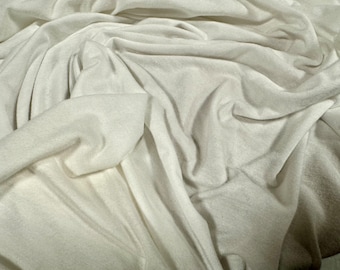 Super stretch viscose spandex single jersey fabric, per metre - plain - white