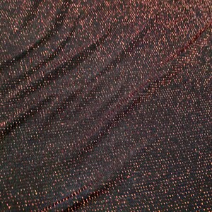 Slinky lurex metallic stretch jersey fabric, per metre - black & red