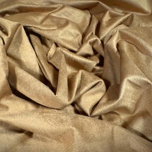 Wildlederimitat Stretch Spandex Jersey Stoff, Meterware - uni - hellbraun