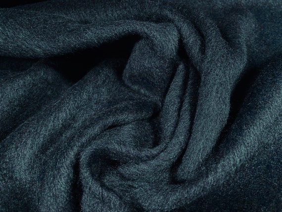 Wool Blend Boucle Coating - Petrol Wool Blend Boucle Coating - Petrol