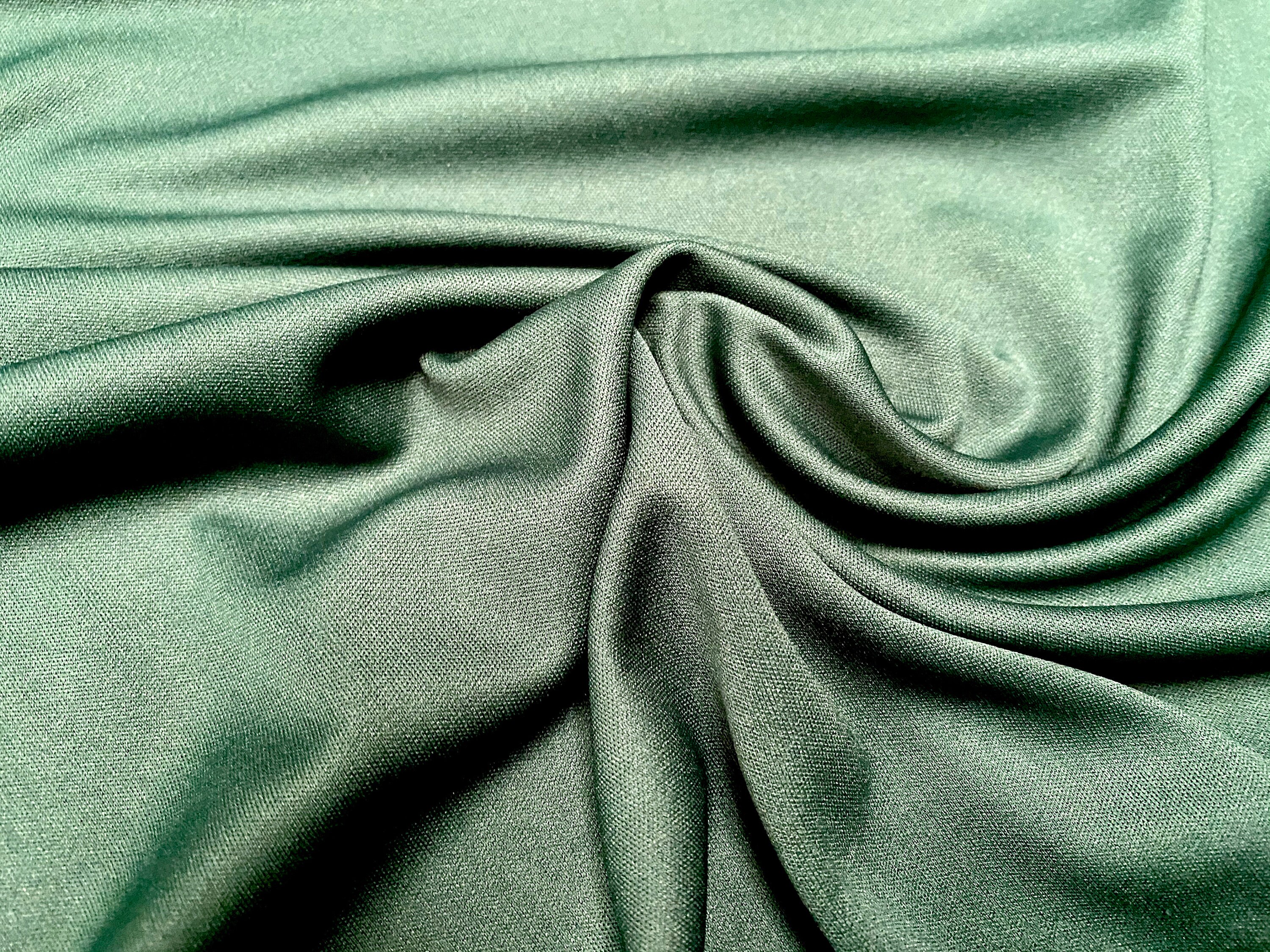 Emerald green jersey fabric clearance