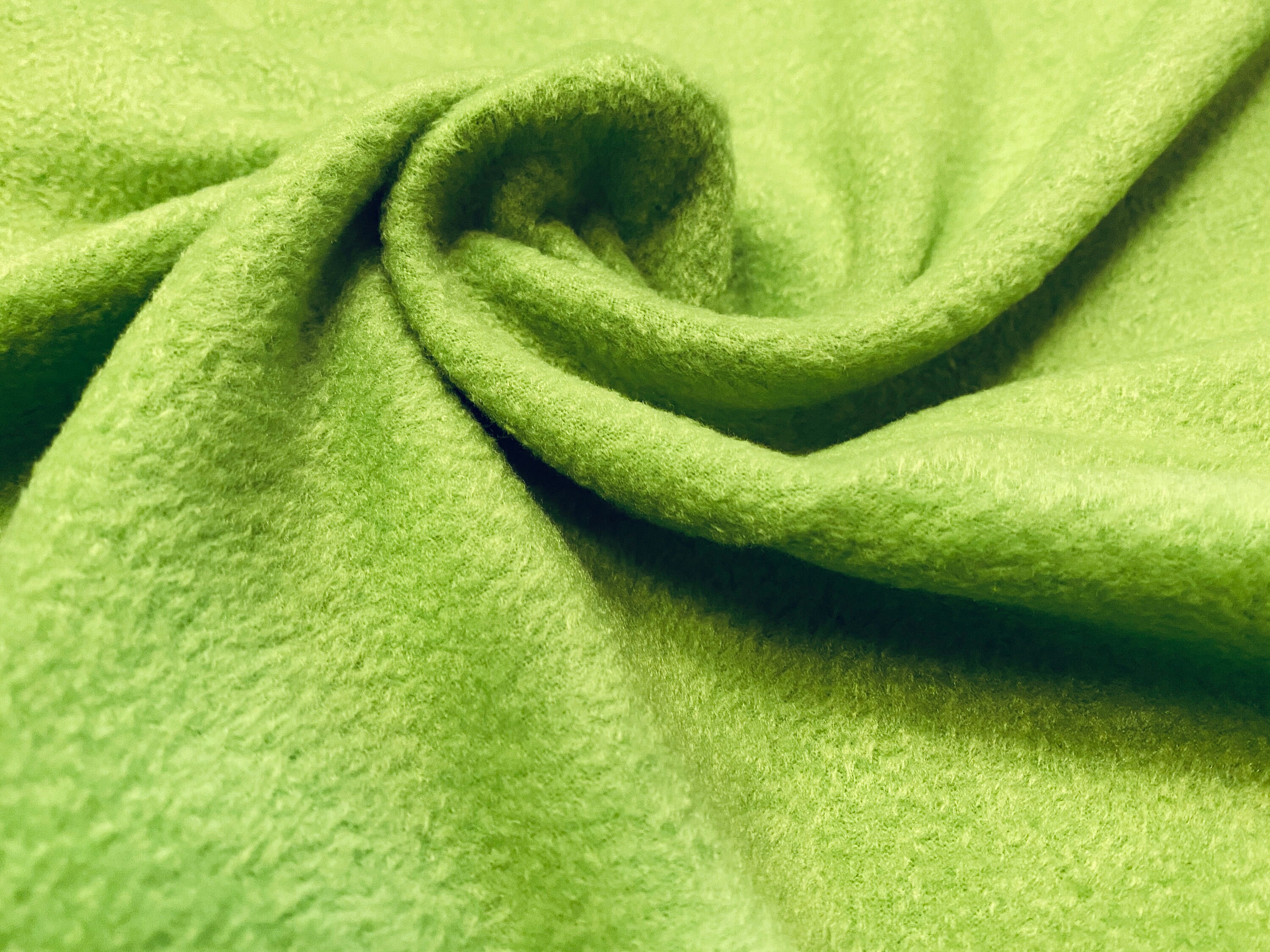 Lamb Skin Polar Fleece Fabric, per Metre Apple Green -  Canada