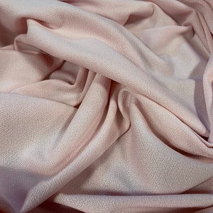 Stretch Spandex crepe single  jersey fabric - plain - light pink