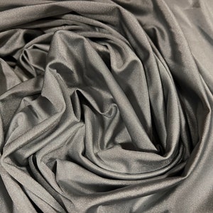 Bademode - Tanzbekleidung Stretch Spandex Stoff, Meterware - uni - grau