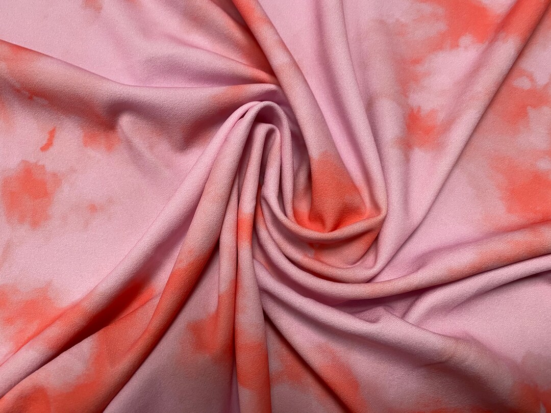 Scuba Crepe Fabric Stretch Spandex Jersey per Metre Pink & Etsy