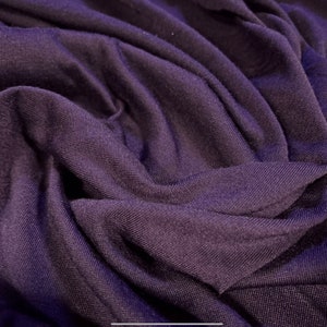 Soft handle single jersey fashion fabric, per metre - plain - purple