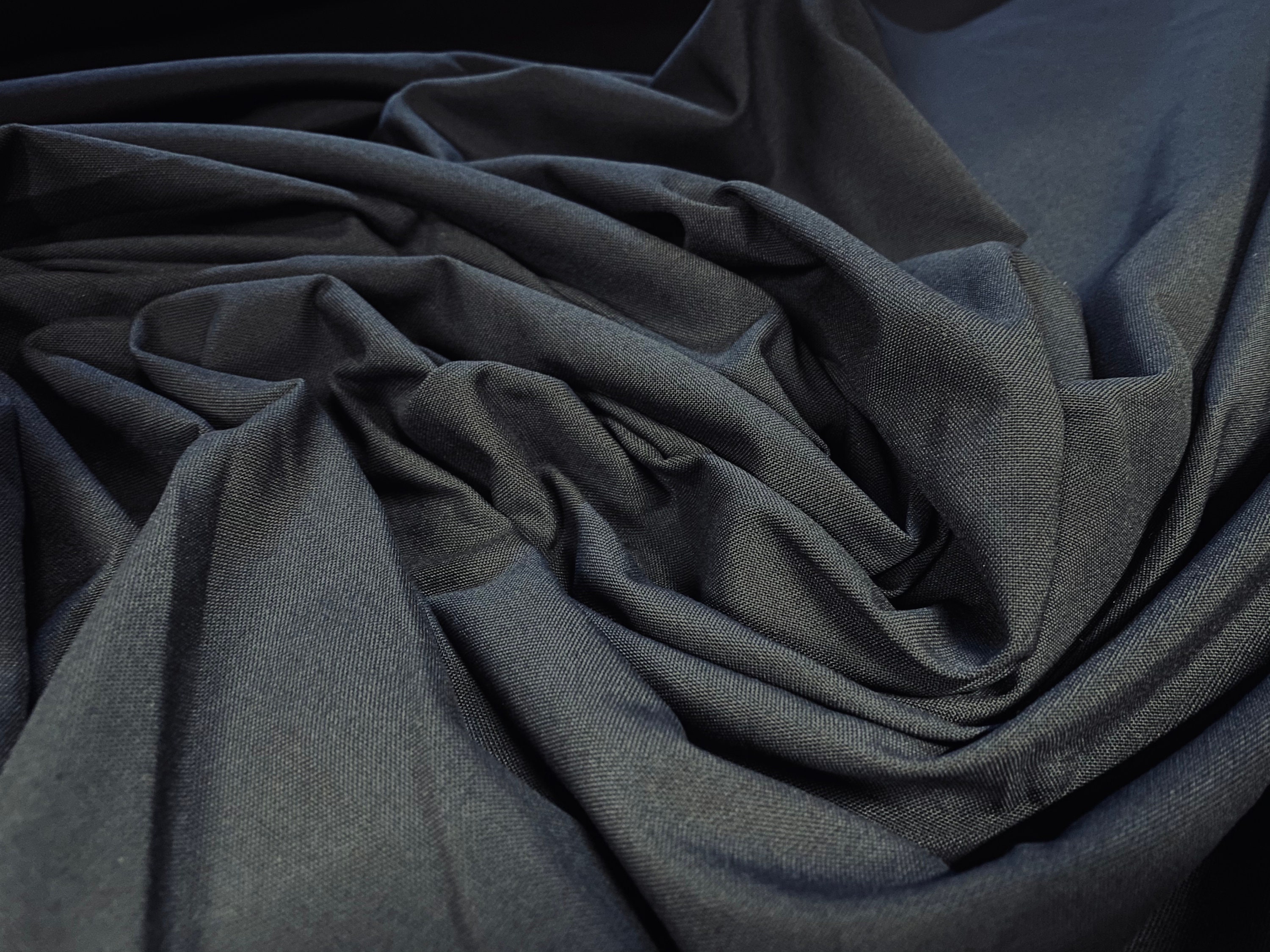 Dark grey Wool-touch suiting & trouser fabric per metre | Etsy