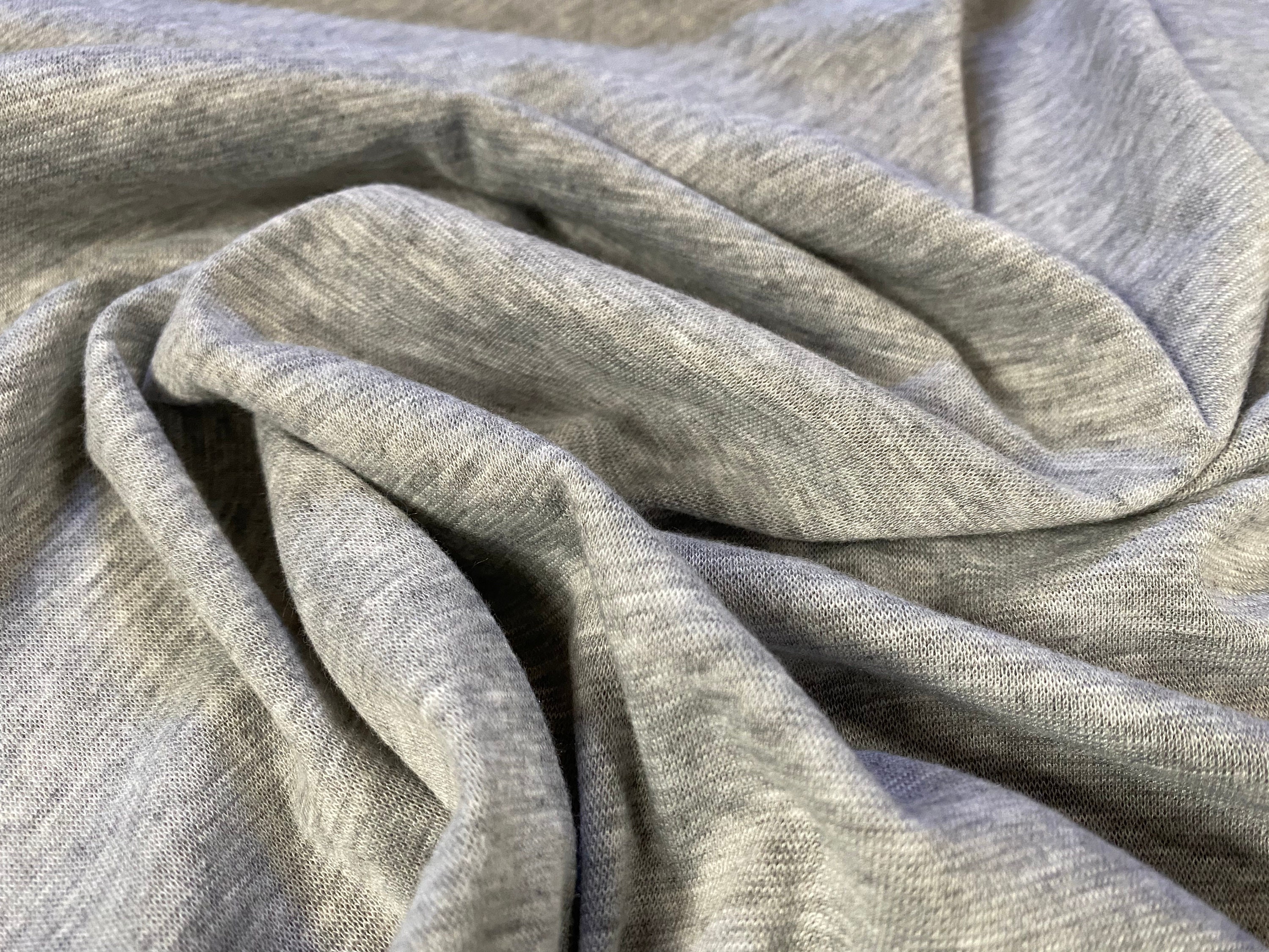 Soft Interlock Jersey Fabric per Metre Grey Marl Etsy UK