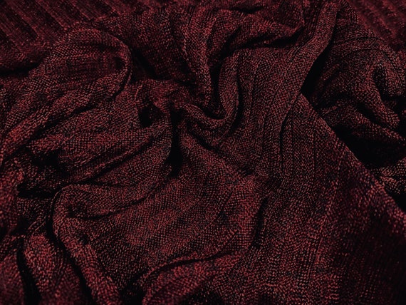 Burgundy jersey fabric sale